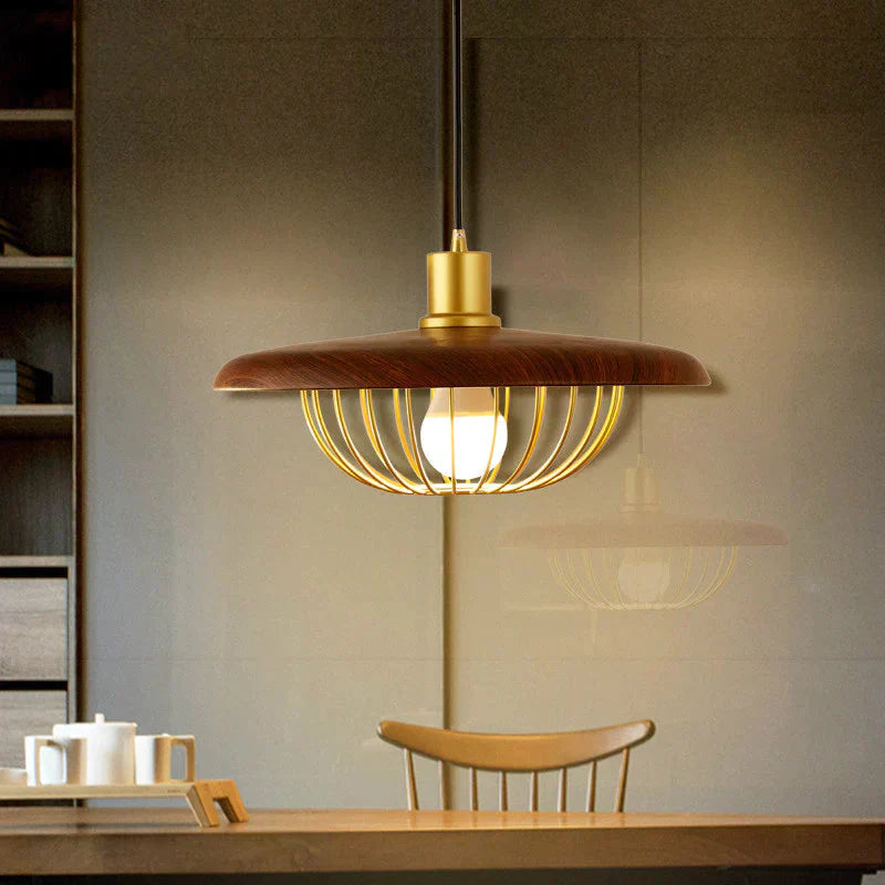 Simple Nordic Single Head Chandelier Personalized Bar Restaurant Bedroom Lamp Coffee Shop Hat