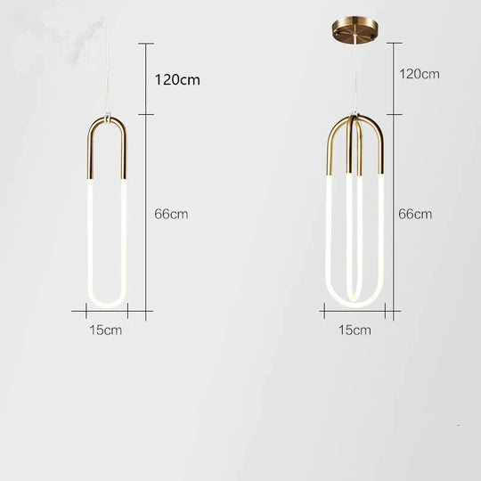 Nordic Light Tube Pendant Industrial Lamp Lustre Pendente Hanging Lights Living Room Home Loft