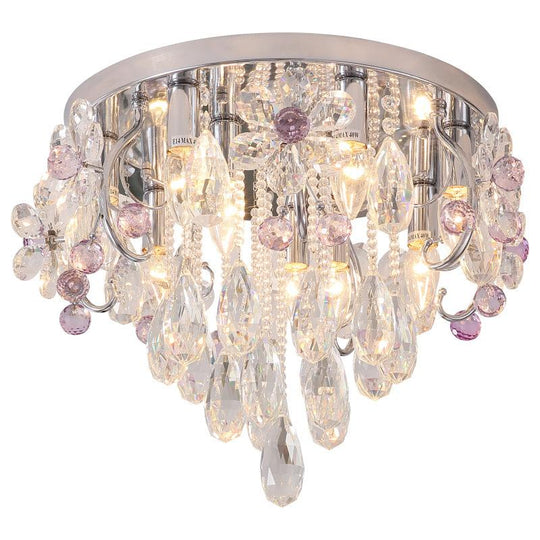 Modern Fancy Crystal Ceiling Lights Led Home Lighting For Dining Room Kitchen Vintage Indoor