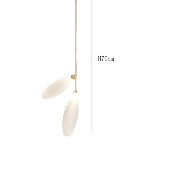 New Glass Living Room Lamp Designer Creative Personality Bedroom Study Exhibition Hall White