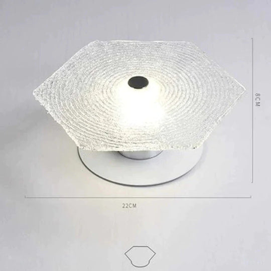 Nordic Living Room Ceiling Lamp Modern Simple Study Bedroom Creative Porch Aisle Glass Household