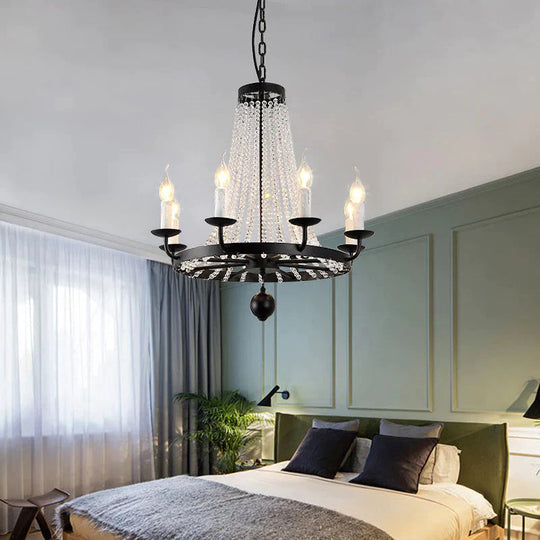 Vintage Industrial Wrought Iron Pendant Light E14 Led Lamp For Living Room Bed Dining Study Office