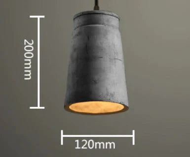Retro Industrial Creative Cafe Bar Table Bedroom Personalized Restaurant Cement Chandelier A Pendant