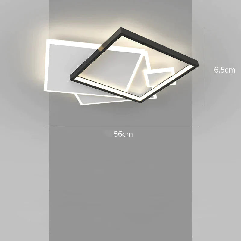 Creative Ceiling Lamp In Bedroom And Simple Lighting Living Room Black / Monochromatic Light
