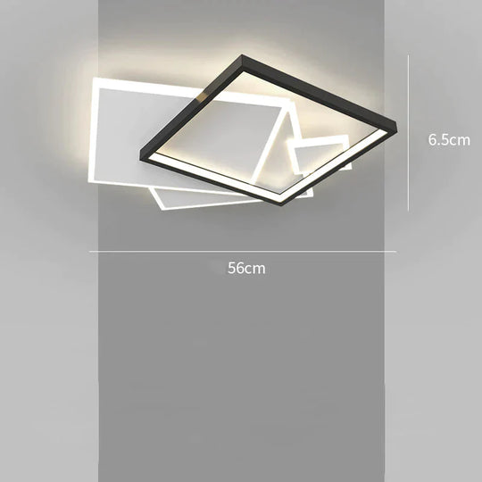 Creative Ceiling Lamp In Bedroom And Simple Lighting Living Room Black / Monochromatic Light