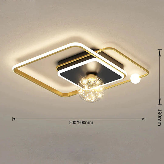 Bedroom Ceiling Lamp Atmospheric Household Nordic Simple Modern Net Red Creative Personality Sky