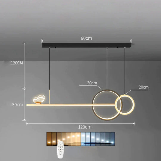 Butterfly Chandelier Simple Modern Dining Room Lamp Luxury Designer Long Table Nordic Bar Pendant