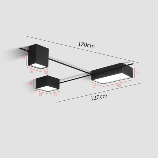 Dining Lamp Online Celebrity Office Study Main Lighting Nordic Luxury Square Led Living Room