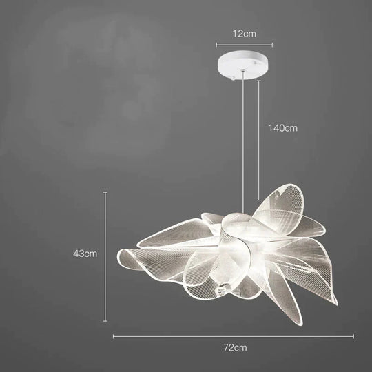 Simple Modern Bar Cafe Lamps Nordic Restaurant Bedroom Chandelier Warm Light / Dia72Cm Pendant