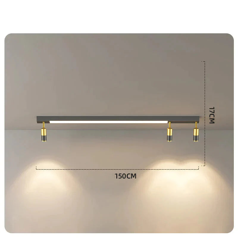 Restaurant Chandelier Modern Minimalist Nordic Table Bar Office Led Long Lamp Lamps B Black /