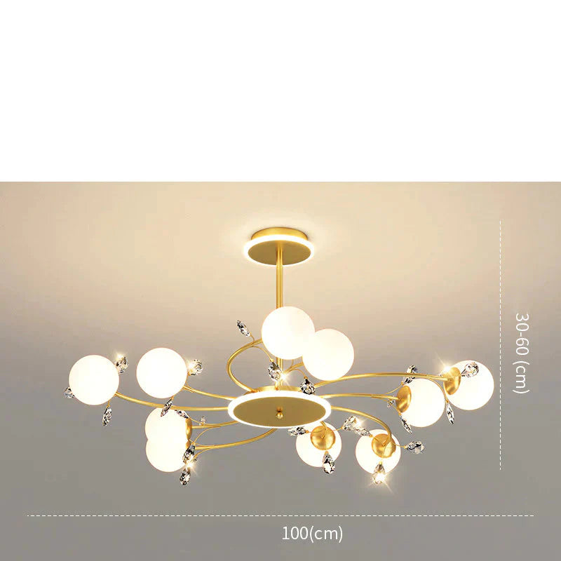 Modern Simple Crystal Living Room Dining Lamp Hanging Pendant