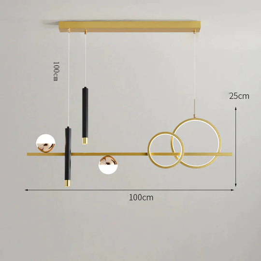 Dining Room Chandelier With Spotlights Nordic Luxury Bar Lamp Simple Modern Minimalist Strip