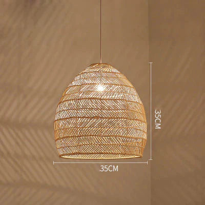 Restaurant Tatami Bedroom Study Lamp Garden B&B Led Living Room Rattan Chandelier Wood Color /