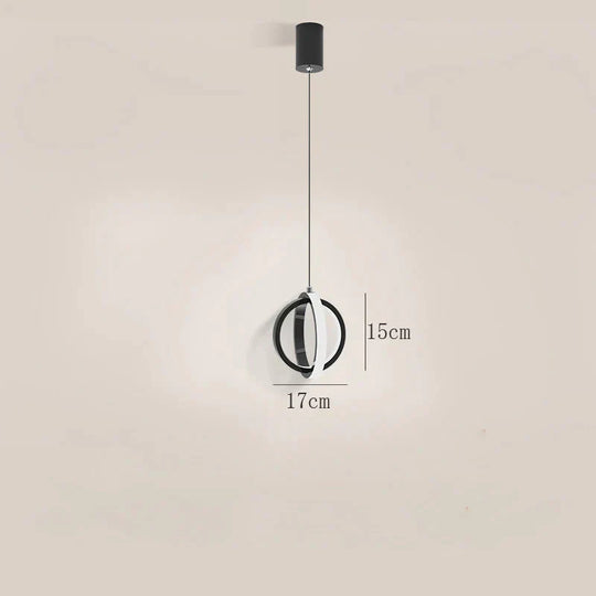 Nordic Creative Bedside Single Head Small Chandelier Personalized Art Restaurant Led Spherical