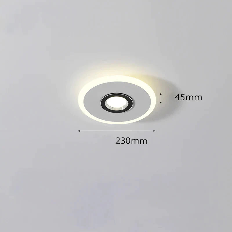 Creative Spotlight Led Ceiling Lamp Living Room Cloakroom Nordic Minimalist Strip White / Dia23Cm -