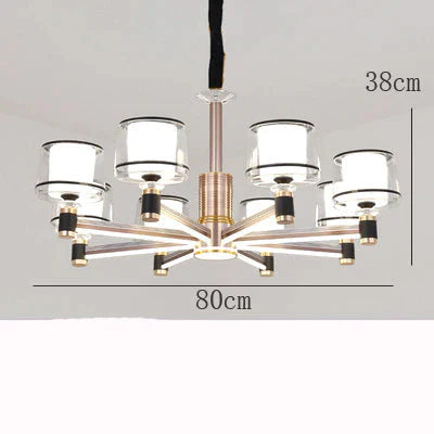 Simple Modern Living Room Lamp Atmospheric Household Arm Light Luxury Chandelier Pendant