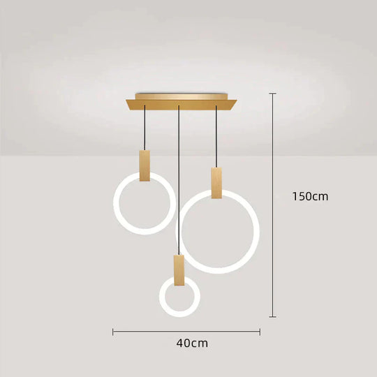 Creative Minimalist Restaurant Bedroom Bedside Bar Small Chandelier Nordic Stairway Designer Lamps