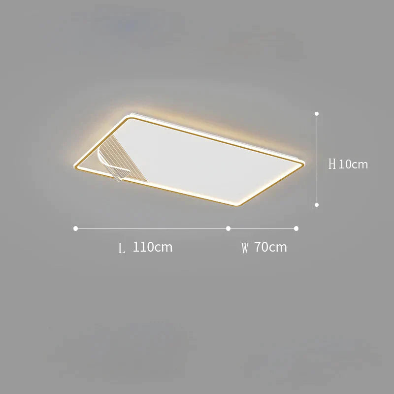 Simple Modern Bedroom Ceiling Lamp Light Luxury Led Whole House Living Room Gold Lighting /