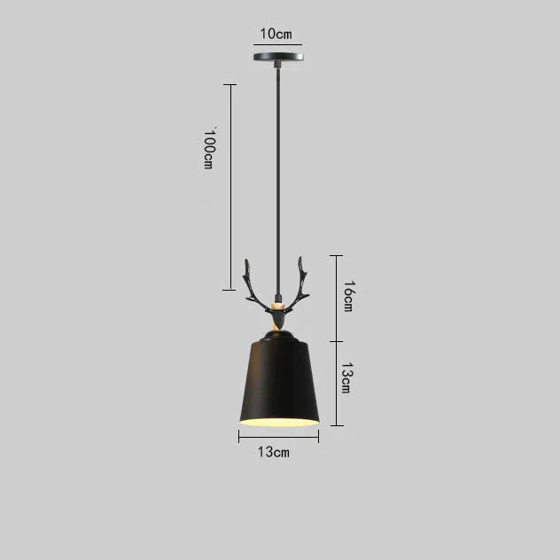 Nordic Dining Room Lamp Chandelier Three Simple Modern Color Lamps Log Study Master Bedroom