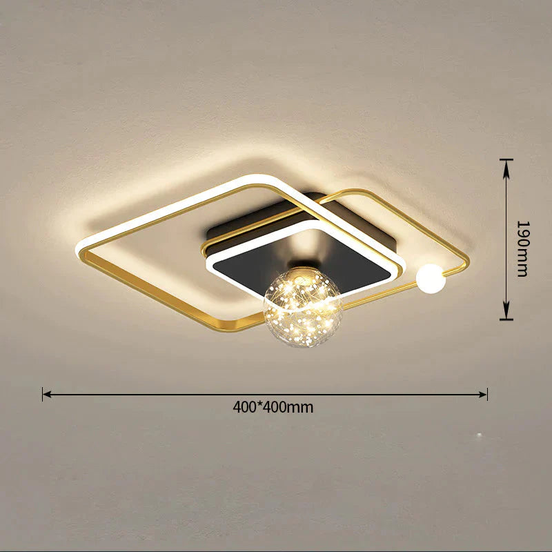 Bedroom Ceiling Lamp Atmospheric Household Nordic Simple Modern Net Red Creative Personality Sky