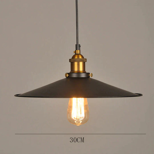 Northern European And American Style Rural Retro Industrial Bar Light Bulb Restaurant Small Black