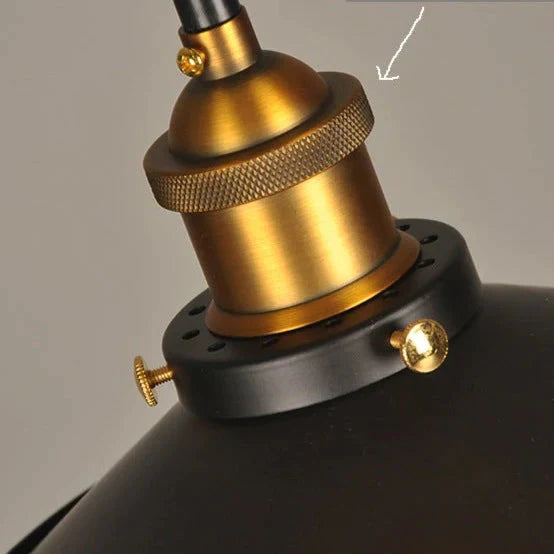 Northern European And American Style Rural Retro Industrial Bar Light Bulb Restaurant Small Black