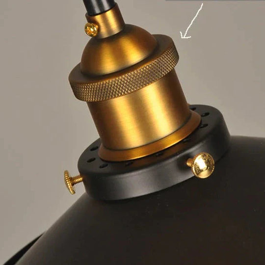 Northern European And American Style Rural Retro Industrial Bar Light Bulb Restaurant Small Black