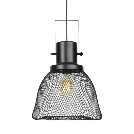 American Retro Iron Mesh Chandelier Pendant