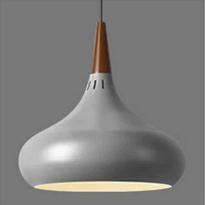 Nordic Single - Headed Wooden Dining Chandelier Personality Creativity Macaroon Color Balcony