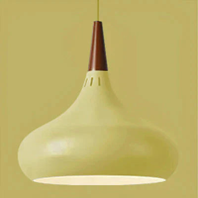 Nordic Single - Headed Wooden Dining Chandelier Personality Creativity Macaroon Color Balcony