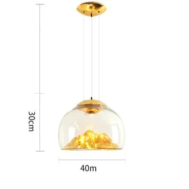 Nordic Minimalist Creative Glass Lamp Chandelier Pendant