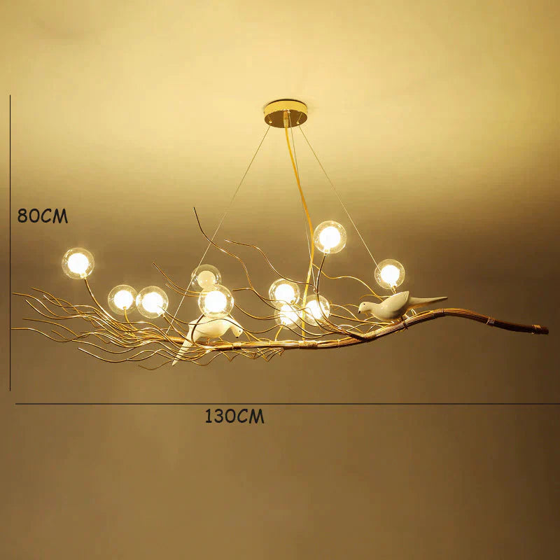 Nordic Restaurant Chandelier Creative Personality Branch Lamp Clothing Store Tea Window Bar Art