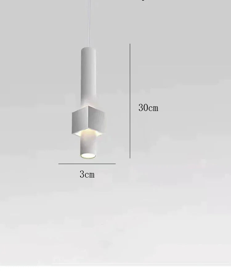 Single Hanging Wire Lamp Nordic Creative Led Chandelier 7W Simple Bar Restaurant Cafe Spotlights