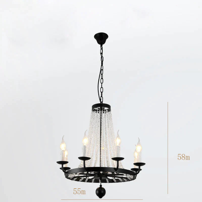Vintage Industrial Wrought Iron Pendant Light E14 Led Lamp For Living Room Bed Dining Study Office