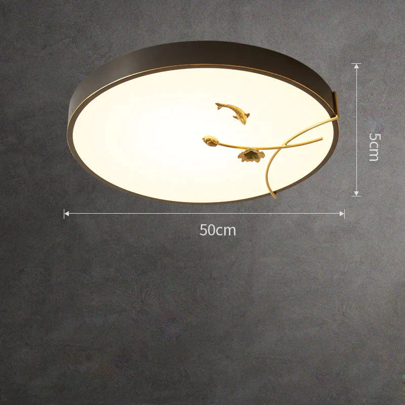 Ceiling Lamp Light Luxury Simple Led Living Room Postmodern Round Square Restaurant Master Bedroom
