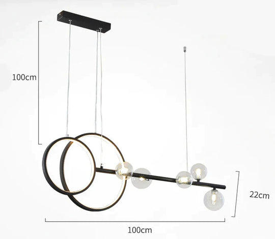 Modern Minimalist Light Luxury Strip Restaurant Bar Lamps Pendant
