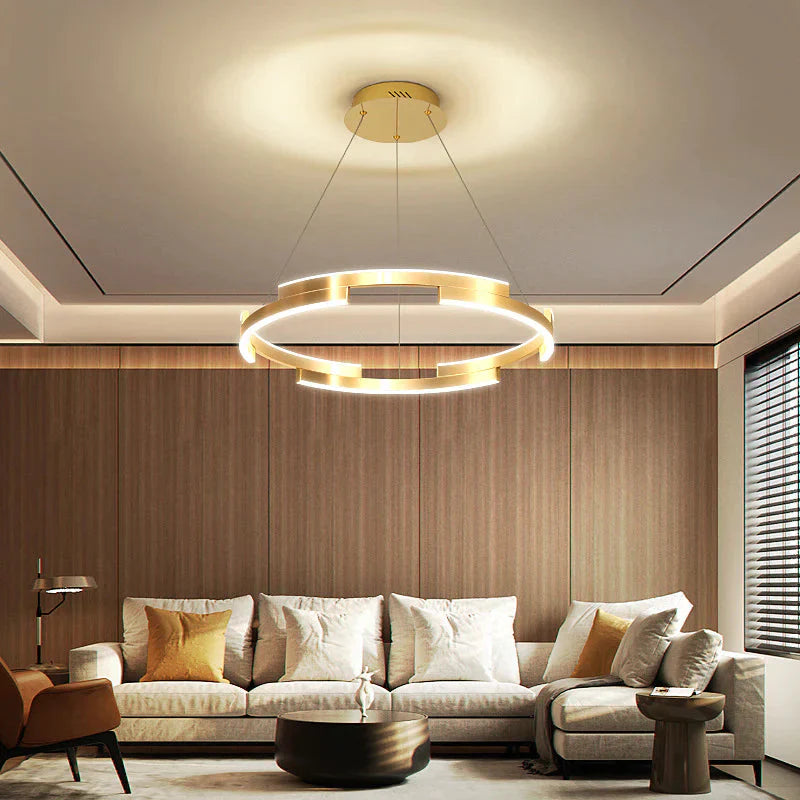 Ring - Type Modern Chandelier Simple Living Room Light Luxury Pendant
