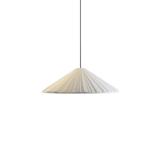 Federica - Nordic White/Pink/Blue Ribbed Cone Pendant Light Style 1 Living Room Hanging Lamp