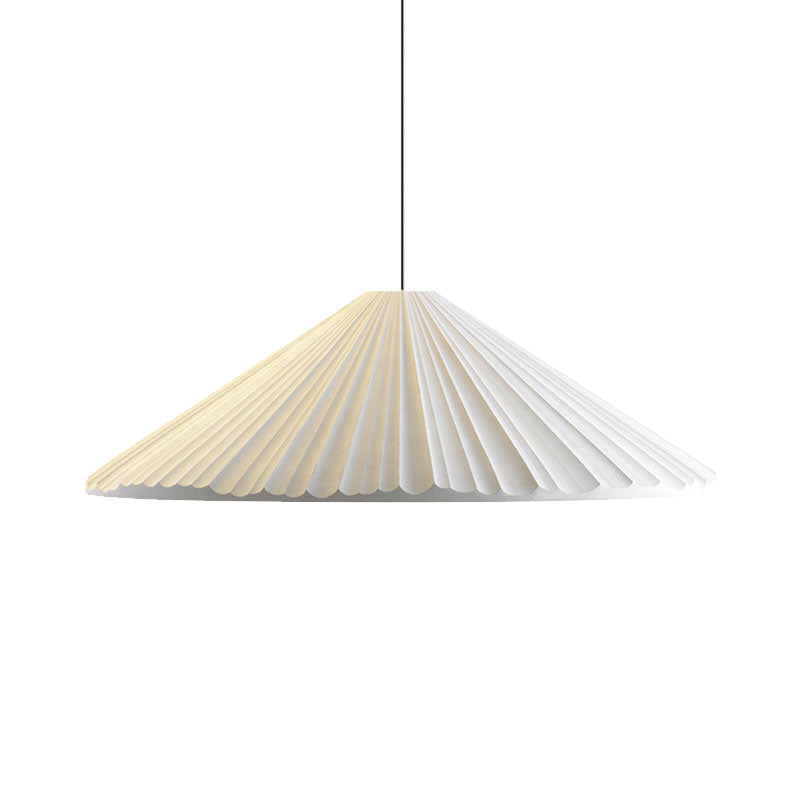 Federica - Nordic White/Pink/Blue Ribbed Cone Pendant Light Style 1 Living Room Hanging Lamp