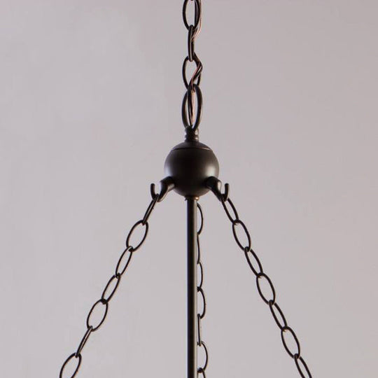 Birdun - Industrial 3 - Light Suspension Chandelier With Clear Glass Urn Shade