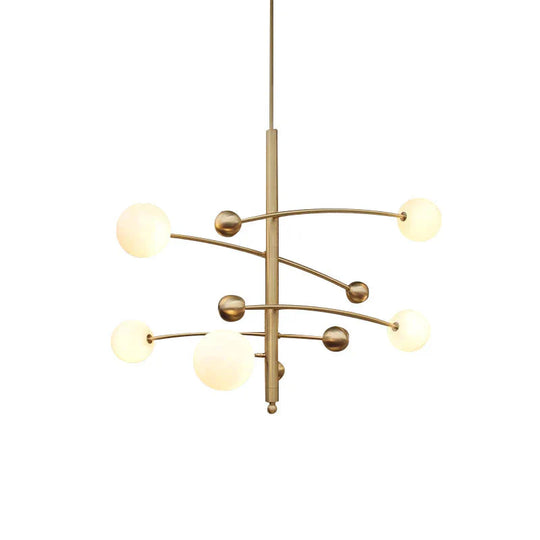 Post Modern Simple Light Luxury Fashion Magic Bean Restaurant Chandelier Designer Model Room