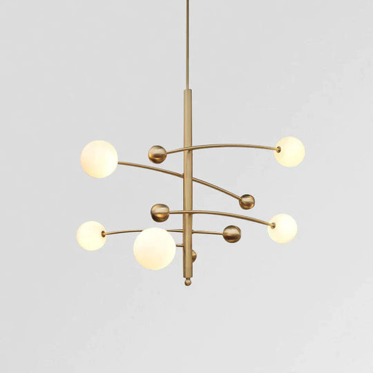 Post Modern Simple Light Luxury Fashion Magic Bean Restaurant Chandelier Designer Model Room