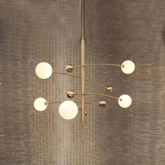 Post Modern Simple Light Luxury Fashion Magic Bean Restaurant Chandelier Designer Model Room