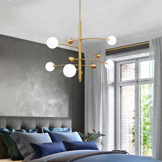 Post Modern Simple Light Luxury Fashion Magic Bean Restaurant Chandelier Designer Model Room
