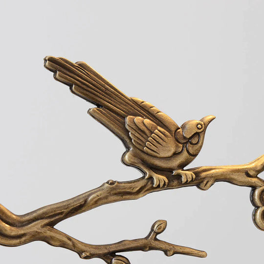 Copper Ceramic Bird Restaurant Chandelier Single Head Aisle Cloakroom Table Lamp Pendant