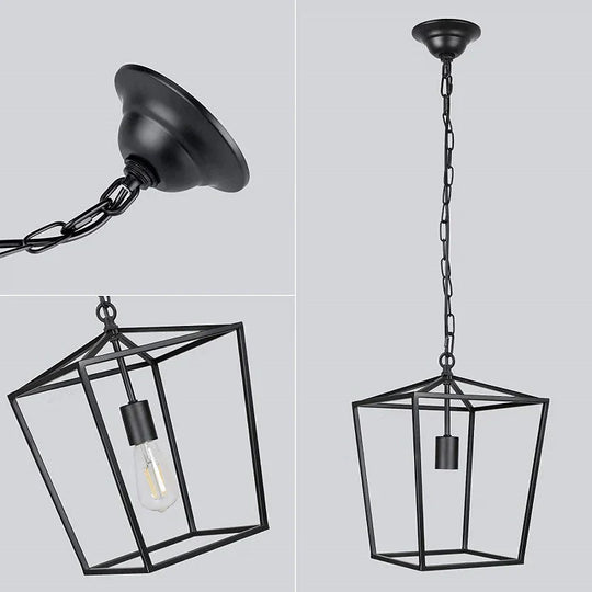 Nordic Retro Restaurant Chandelier Dining Table Lamp Individual Creative Art Single Head Pendant