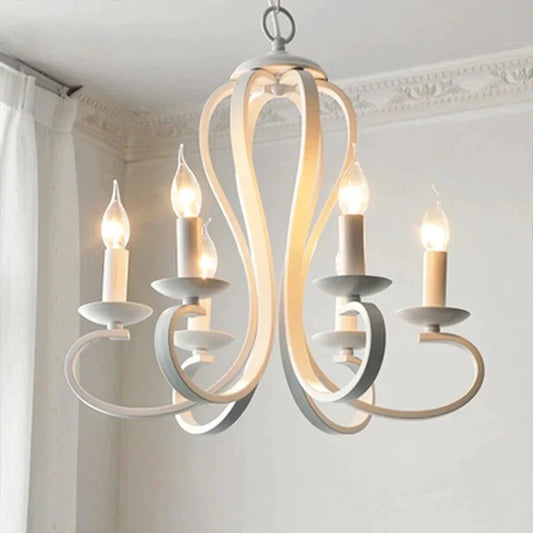 Creative Simple Candle Lamp Personalized Iron Art Living Room Dining Bedroom Clothing Store Style