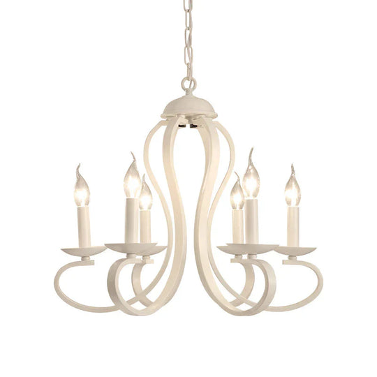 Creative Simple Candle Lamp Personalized Iron Art Living Room Dining Bedroom Clothing Store Style