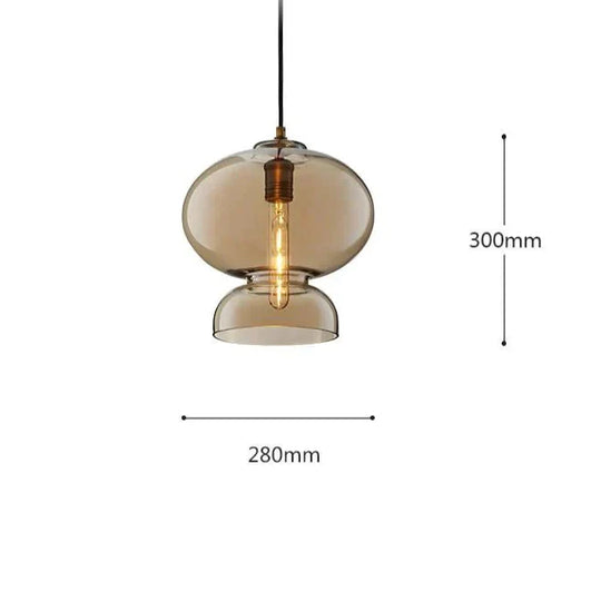 Postmodern Minimalist Personality Nordic Style Creative Living Room Lamp Home Glass - Covered