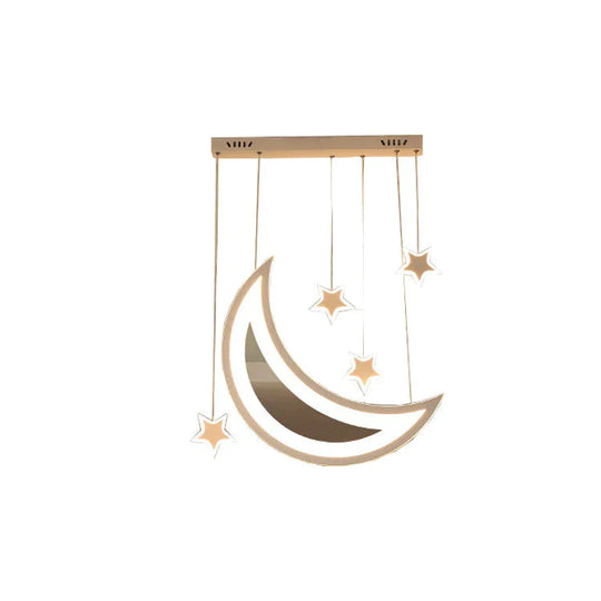 Star Moon Restaurant Chandelier Creative Personality Simple Modern Bedroom Hotel Dining Room Bar